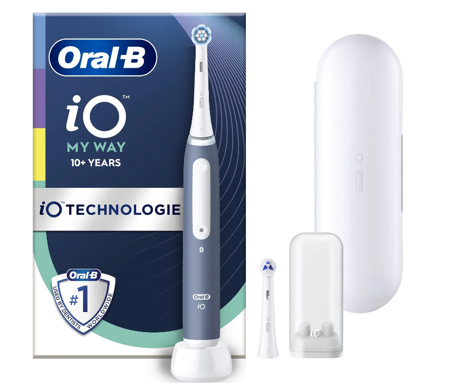 Oral-B | iO10 My Way | Electric Toothbrush Teens | Rechargeable | For adults | Number of brush heads included 2 | Number of teeth brushing modes 4 | Ocean Blue