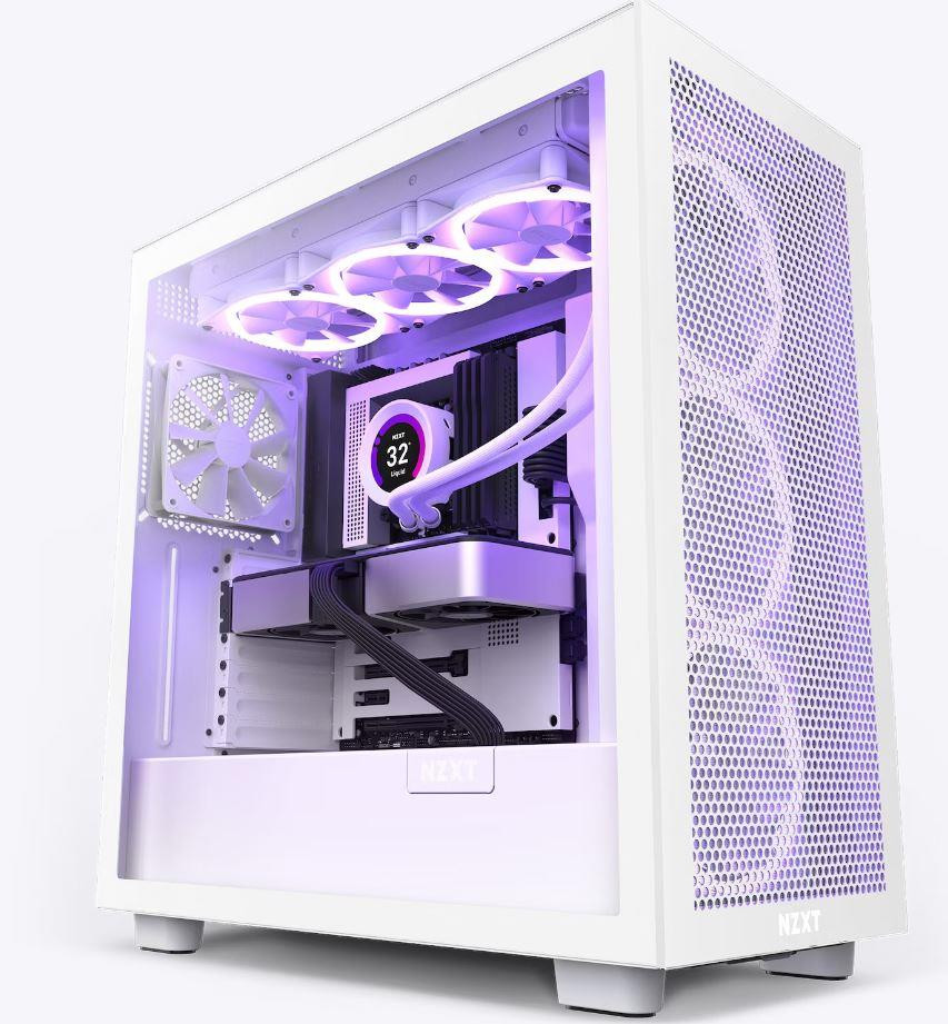 Case|NZXT|H7 Flow|MidiTower|Not included|ATX|MicroATX|MiniITX|Colour White|CM-H71FW-01