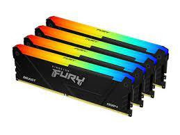 Kingston Technology FURY Beast RGB mälumoodul 64 GB 4 x 16 GB DDR4