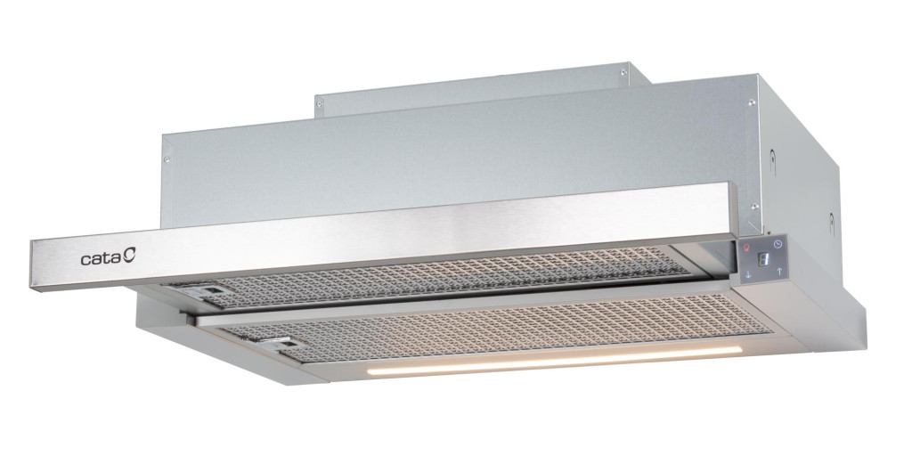 CATA | Hood | TFH 6630 X /A | Telescopic | Energy efficiency class A+ | Width 60 cm | 605 m³/h | Touch Control | LED | Stainless steel