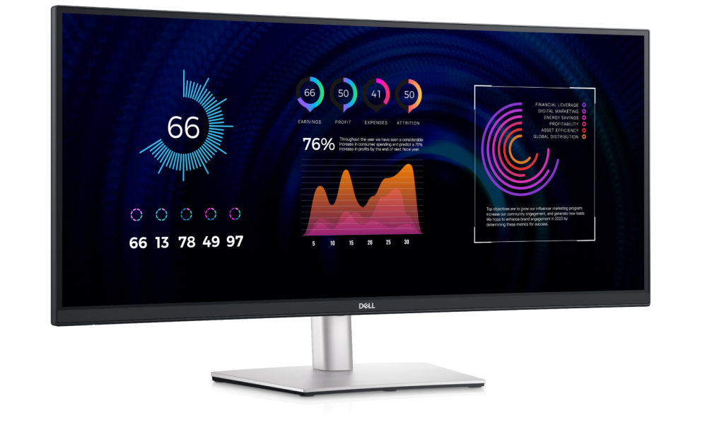 Dell | Monitor | P3424WE | 34 " | IPS | 21:9 | 60 Hz | 5 ms | 300 cd/m² | HDMI ports quantity 1 | Black