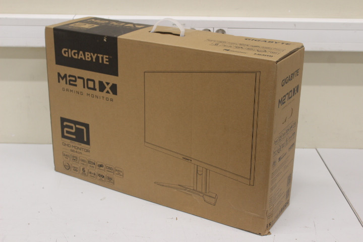 SALE OUT.  | Gigabyte | Gaming Monitor | M27Q X-EU | 27 " | IPS | QHD | 240 Hz | 1 ms | 2‎‎560 x 1440 pixels | 350 cd/m² | HDMI ports quantity 2 | Black | Warranty 3 month(s) | USED, REFURBISHED, WITHOUT ORIGINAL PACKAGING, ONLY POWER ADAPTER INCLUDED