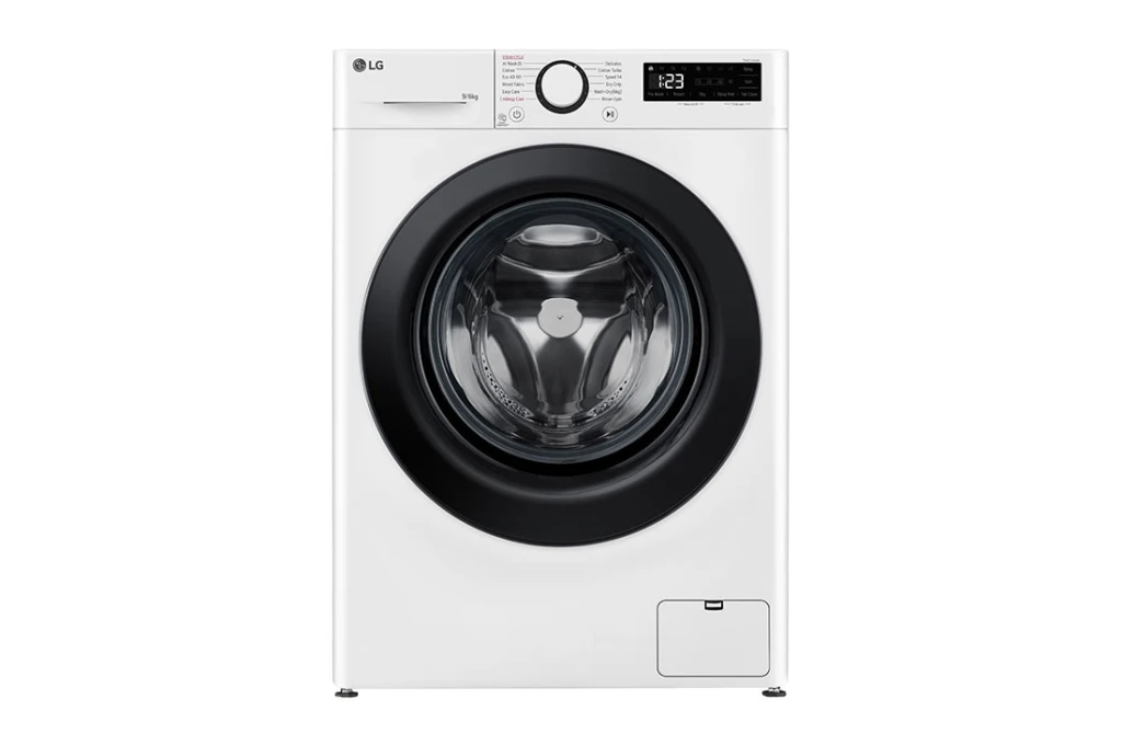 LG F4DR509SBW pesumasin-kuivati Eraldiseisev Eest täidetav Must, Valge D