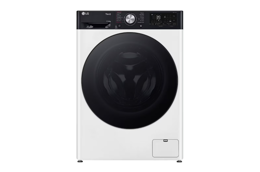 LG | F4DR711S2H | Washing Machine with Dryer | Energy efficiency class A-10% | Front loading | Washing capacity 11 kg | 1400 RPM | Depth 56.5 cm | Width 60 cm | Display | LED | Drying system | Drying capacity 6 kg | Steam function | Direct drive | Wi-Fi | White