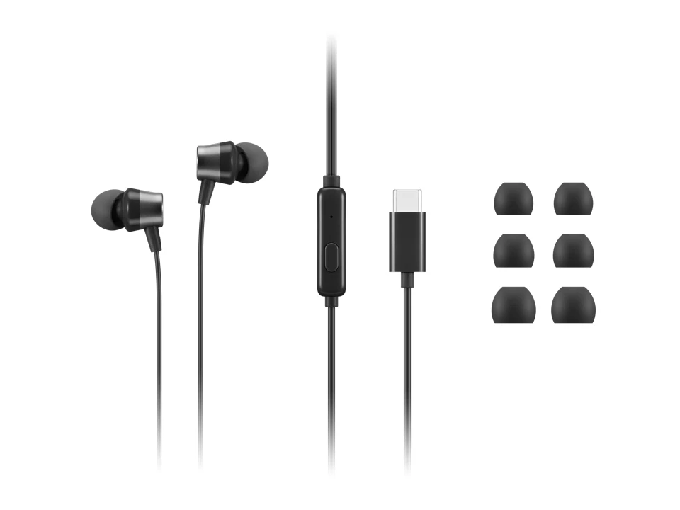 Lenovo | USB-C Wired In-Ear Headphones (with inline control) | 4XD1J77351 | Wired | Black