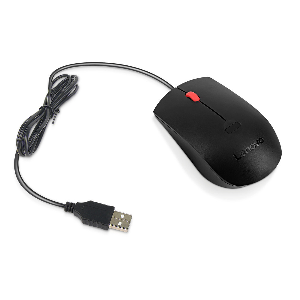 Lenovo | Biometric Mouse | Gen 2 | Optical mouse | Wired | Black