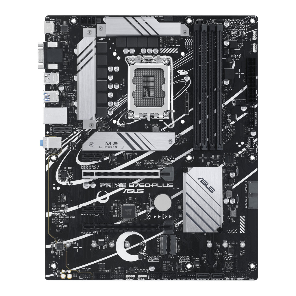 Asus | PRIME B760 PLUS | Processor family Intel | Processor socket LGA1700 | DDR5 | Number of SATA connectors 4