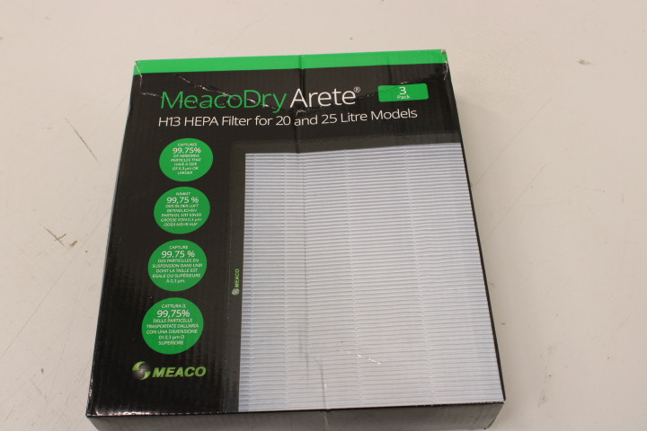 SALE OUT. MEACO H13 HEPA Filter MeacoDry Arete One 20 L and 25 L / DAMAGED PACKAGING MEACO