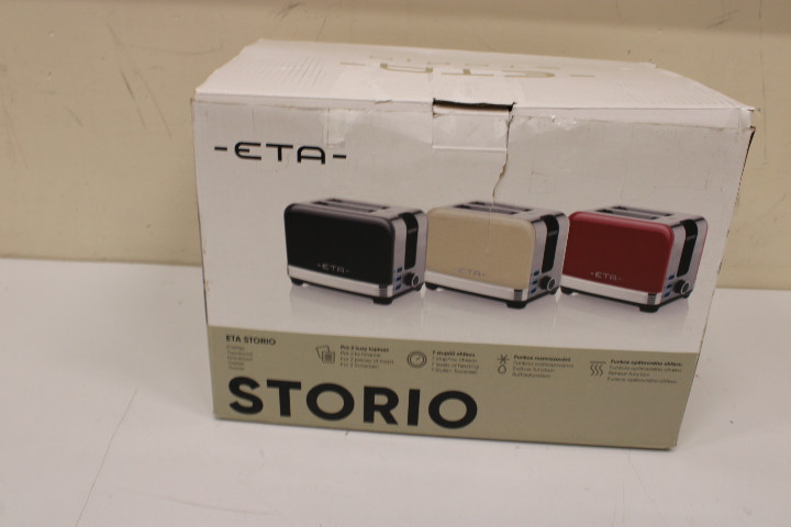 SALE OUT.  | SALE OUT. ETA | Storio Toaster | ETA916690030 | Power 930 W | Housing material Stainless steel | Red | DAMAGED PACKAGING
