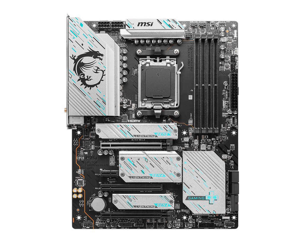 MSI | X670E GAMING PLUS WIFI | Processor family AMD | Processor socket AM5 | DDR5 | Supported hard disk drive interfaces SATA, M.2 | Number of SATA connectors 4