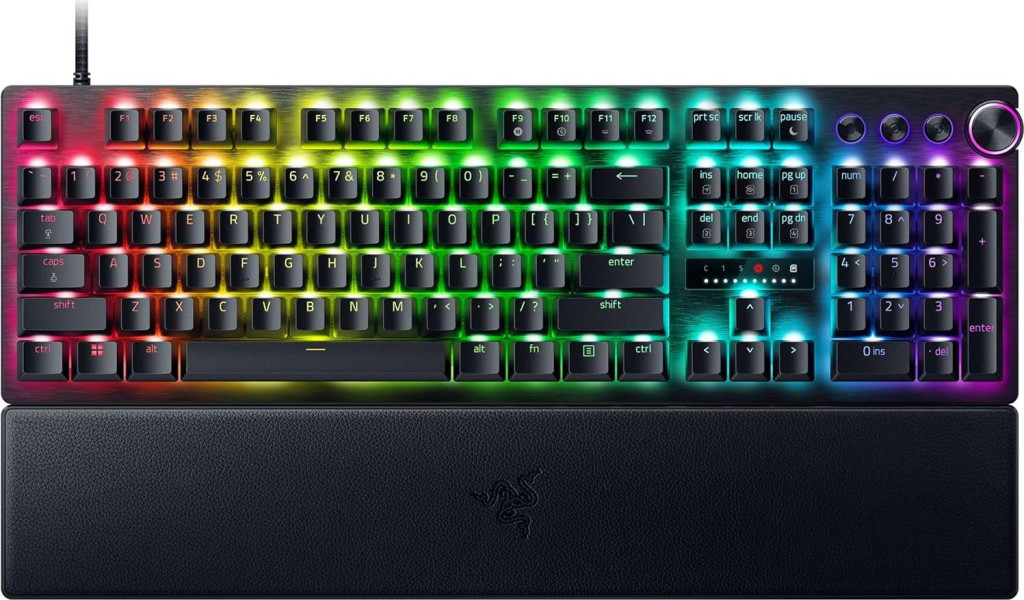 Razer | Gaming Keyboard | Huntsman V3 Pro | Gaming Keyboard | Wired | Nordic | Black | Analog Optical