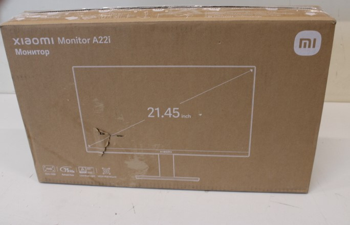 SALE OUT.  | Xiaomi | Monitor | A22i | 22 " | VA | 16:9 | 75 Hz | 1 ms | 1920 x 1080 pixels | HDMI ports quantity 1 | Black | Warranty 6 month(s) | DEMO, MISSING MANUALS
