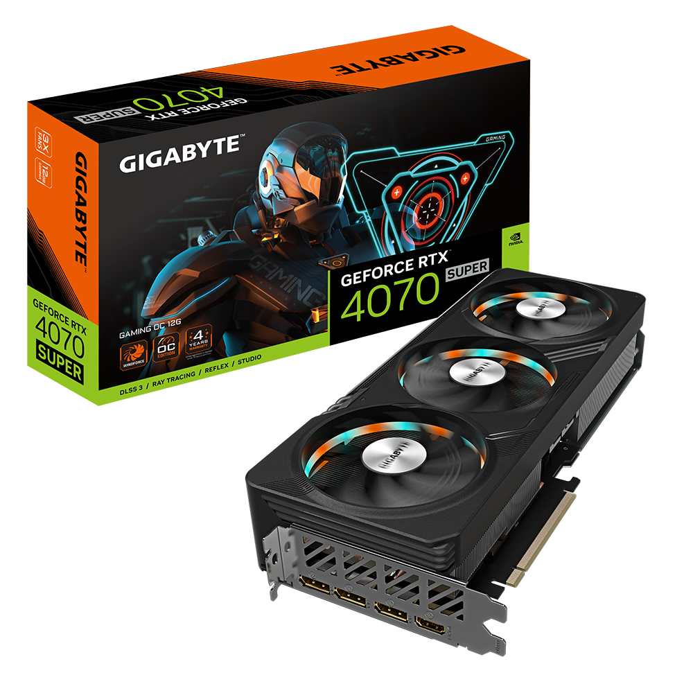 Gigabyte | GeForce RTX 4070 SUPER GAMING OC 12G | NVIDIA | 12 GB | GeForce RTX 4070 SUPER | GDDR6X | HDMI ports quantity 1 | PCI-E 4.0 | Memory clock speed 2565 MHz