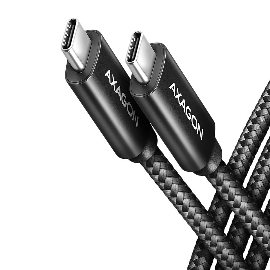 AXAGON BUCM4X-CM10AB NewGEN+ cable USB-C <-> USB-C, 1m, USB4 Gen 3×2,