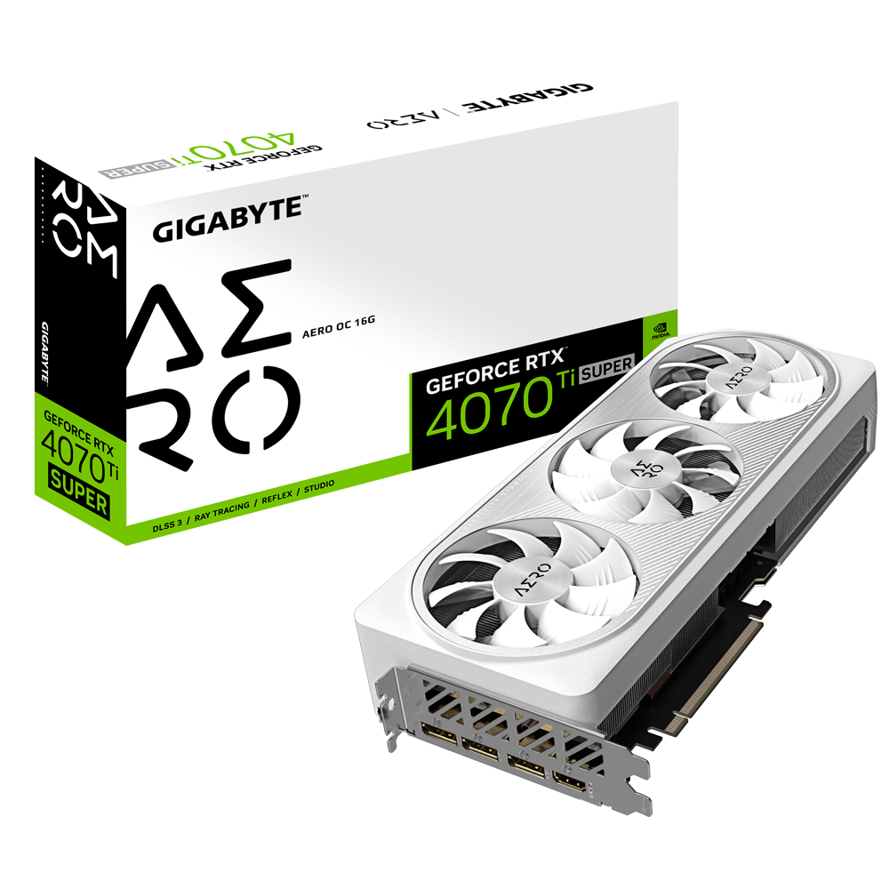 Gigabyte | GV-N407TSAERO OC-16GD 1.0 | NVIDIA | 16 GB | GeForce RTX 4070 Ti SUPER | GDDR6X | HDMI ports quantity 1 | PCI-E 4.0 | Memory clock speed 2655 MHz