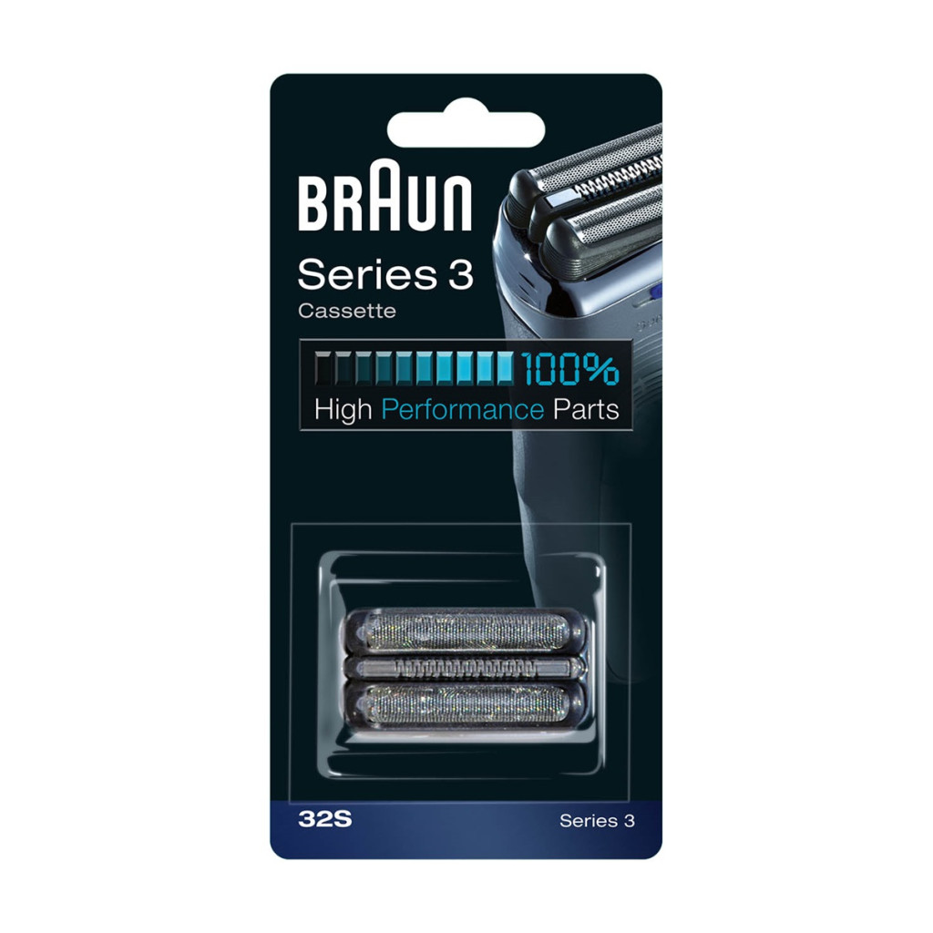 Braun | 32S Shaver Replacement Head for Series 3 | Silver/Black
