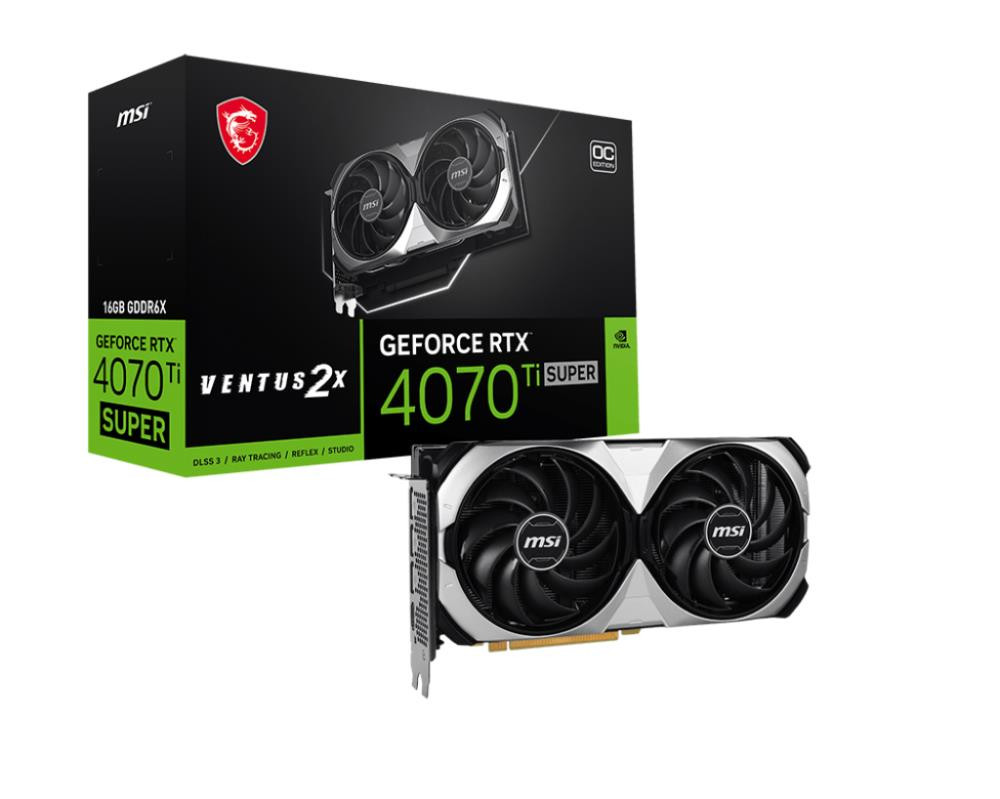 Graphics Card|MSI|NVIDIA GeForce RTX 4070 Ti SUPER|16 GB|GDDR6X|256 bit|1xHDMI|3xDisplayPort|4070TISUP16GVEN2XOC