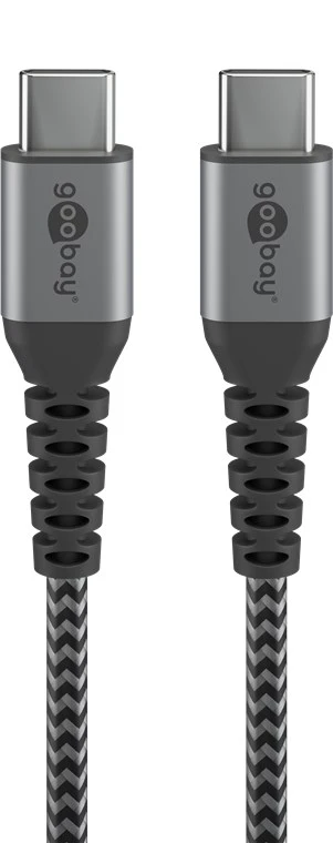 Goobay | USB-C  to USB-C  Textile Cable with Metal Plugs | 49302 | USB-C to USB-C USB-C male | USB-C male