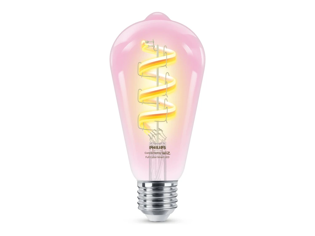 Philips Smart WiFi Filament Clear ST64 RGB | E27 | 6.3 W | Full colour