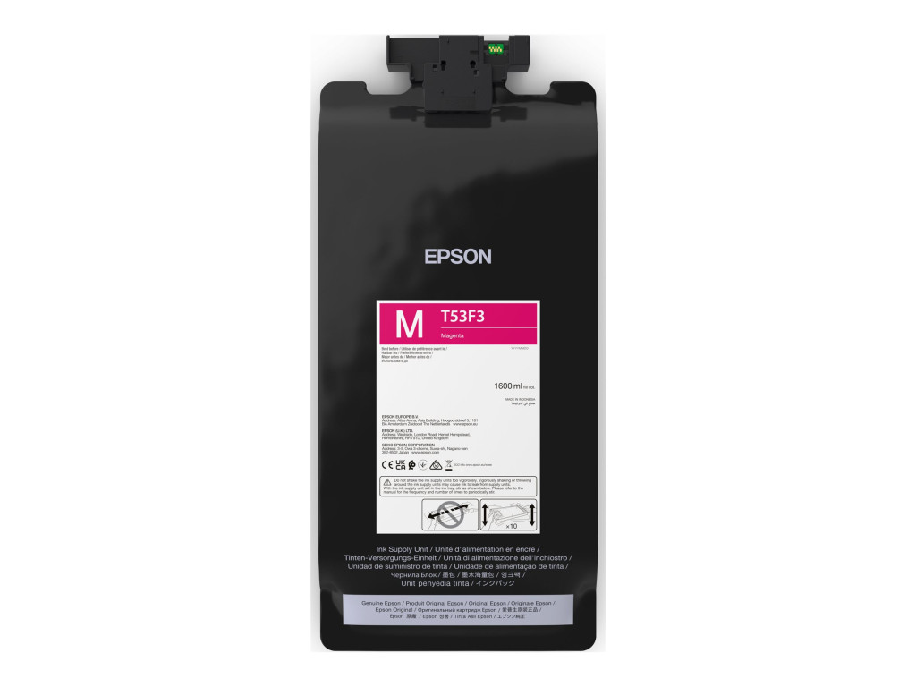Epson P-Series T53F30N Magenta IIPS Ink 1600ml | Epson C13T53F30N | Epson T53F3 - magenta - original - ink pouch | Epson UltraChrome Pro6 | Magenta
