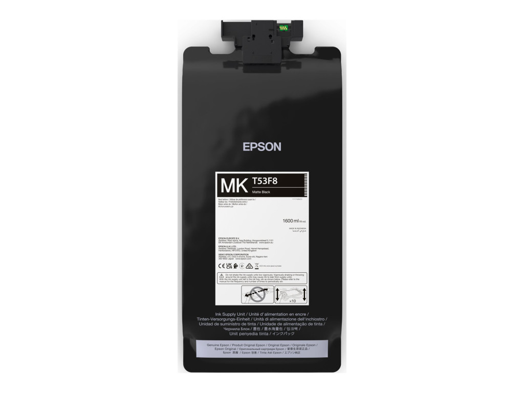 Epson P-Series T53F80N Matte Black IIPS Ink 1600ml | Epson C13T53F80N | Epson T53F8 - matte black - original - ink pouch | Epson UltraChrome Pro6 | Matte black