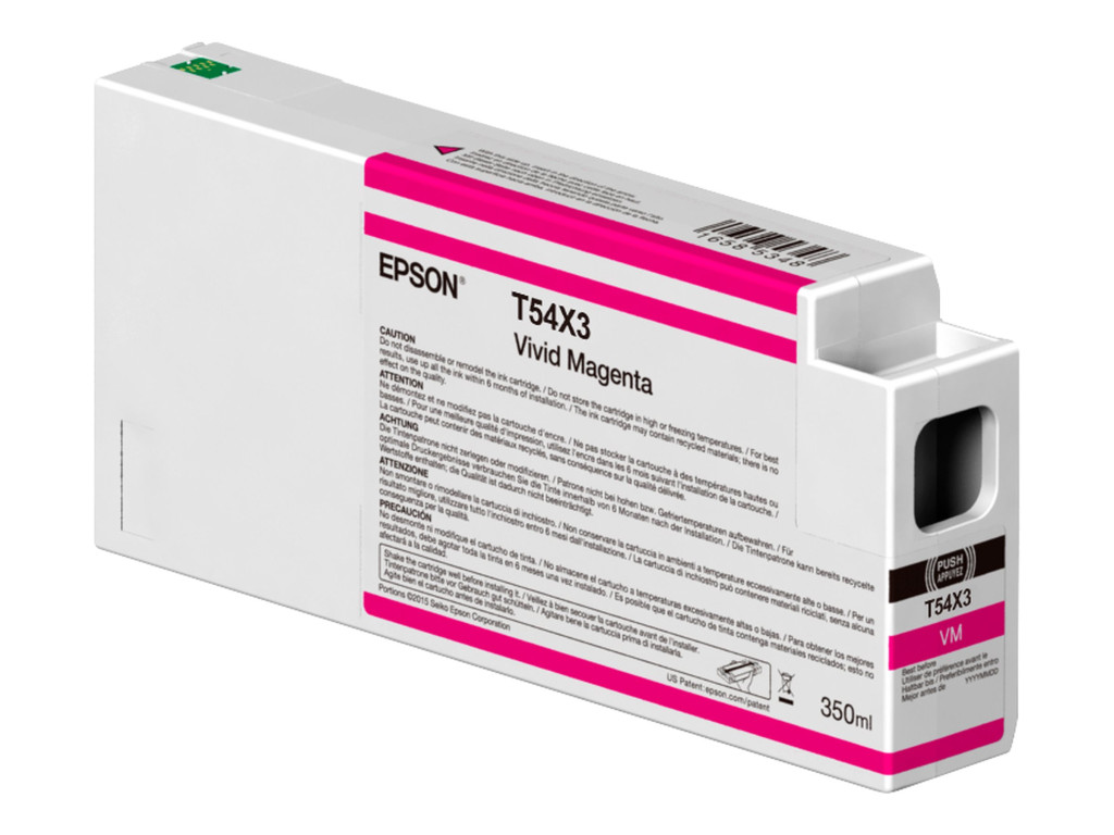 Epson Singlepack T54X30N UltraChrome HDX/HD 350ml Vivid Magenta | Epson C13T54X30N | Epson UltraChrome HDX / Ultrachrome HD | Vivid magenta