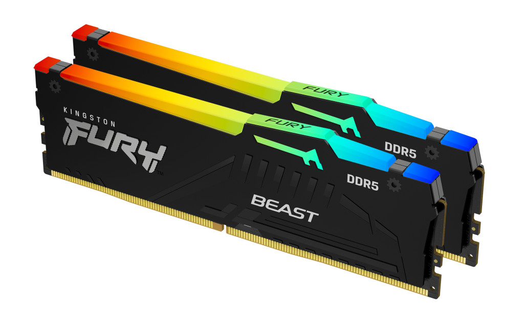 Kingston Fury Beast 16GB DDR5, 6000 MHz, CL36, 288-Pin, DIMM Kit (8GB x 2) | Kingston | 16 GB | DDR5 | 6000 MHz