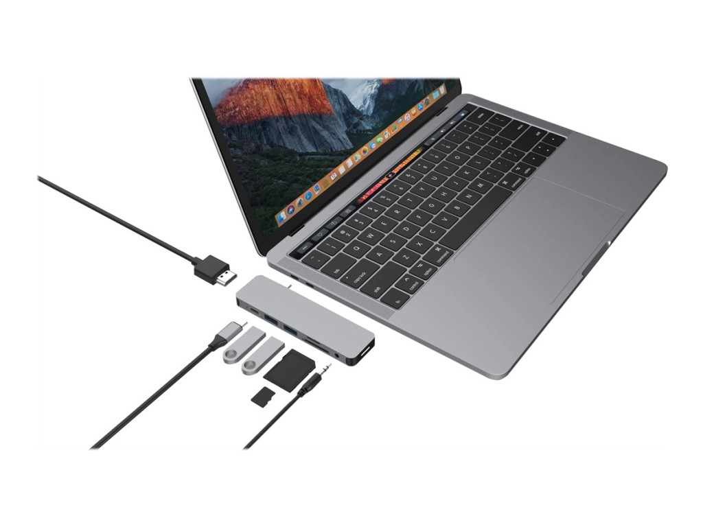 Hyper HyperDrive USB-C 7-in-1 Laptop Form-Fit Hub