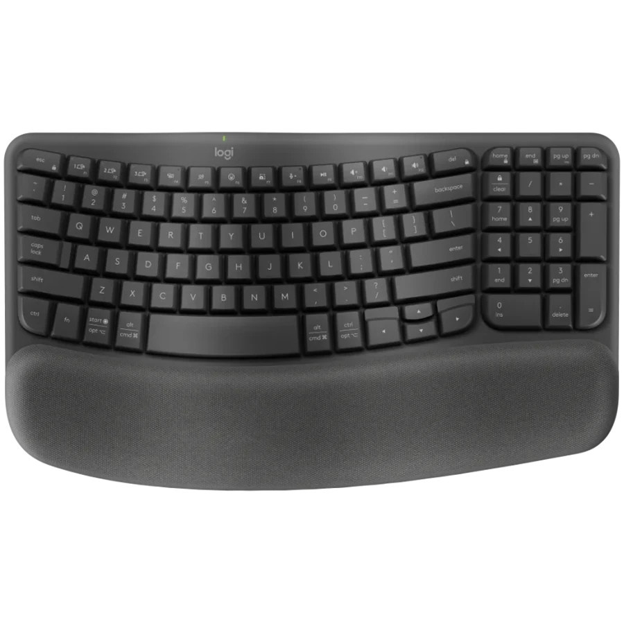 LOGITECH Wave Bluetooth ergonomic keyboard - GRAPHITE - NORDIC
