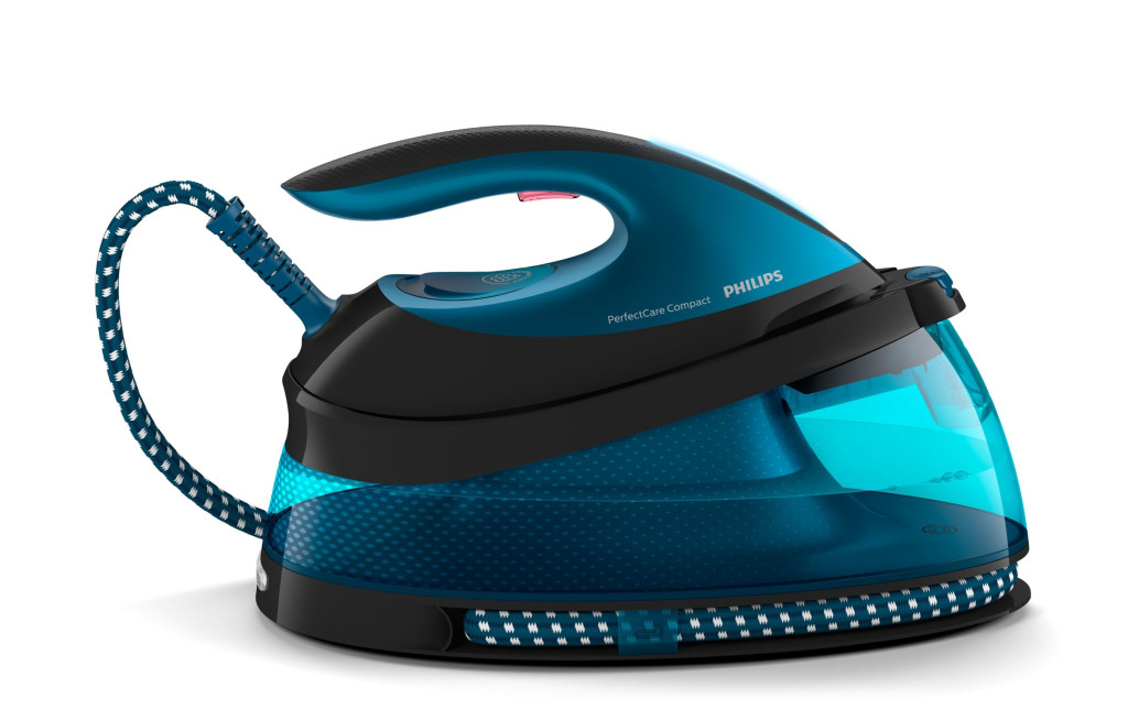 Philips | Steam Station | PerfectCare Compact GC7846/80 | 2400 W | 1.5 L | Auto power off | Vertical steam function | Calc-clean function | Blue