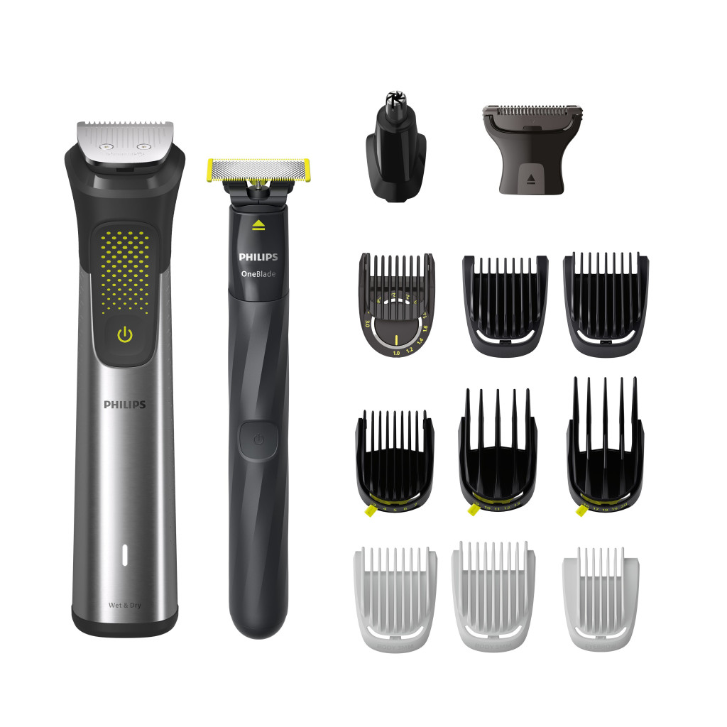 Philips All-in-One Trimmer | MG9552/15 | Cordless | Wet & Dry | Number of length steps 27 | Silver/Black/Green
