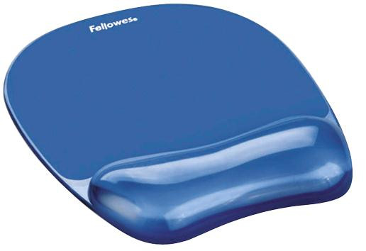 Mouse pad with wrist pillow | 230 x 202 x 32 mm | Blue