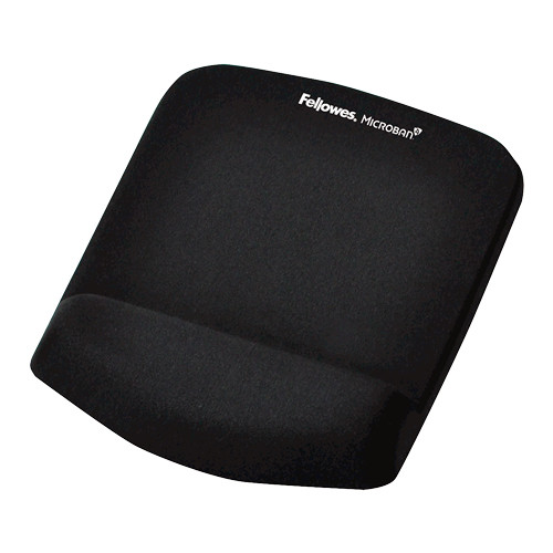 Mouse pad with wrist support PlushTouch | 238 x 184 x 25.4 mm | Black