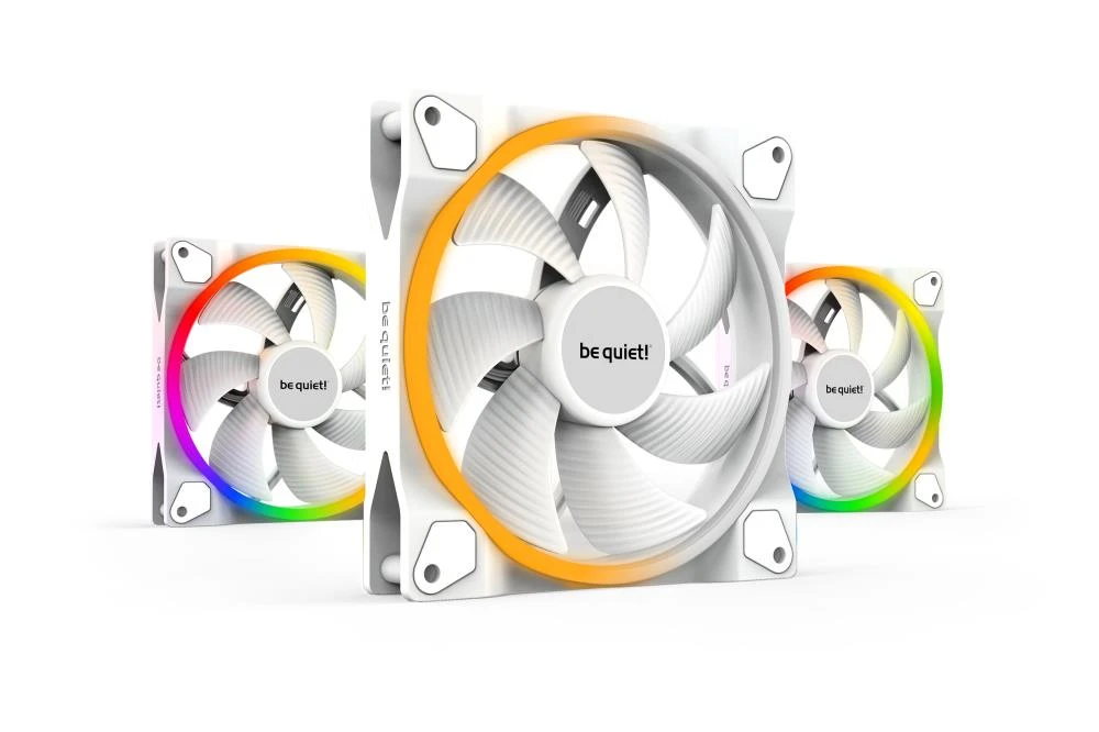 be quiet! Light Wings White | 140mm PWM Triple Pack Arvuti korpus Ventilaator 14 cm Valge 3 tk