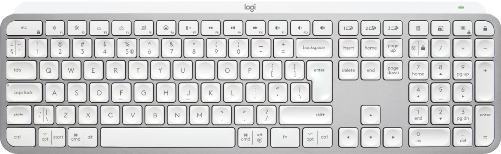 LOGI MX Keys S - PALE GREY - (US) - BT