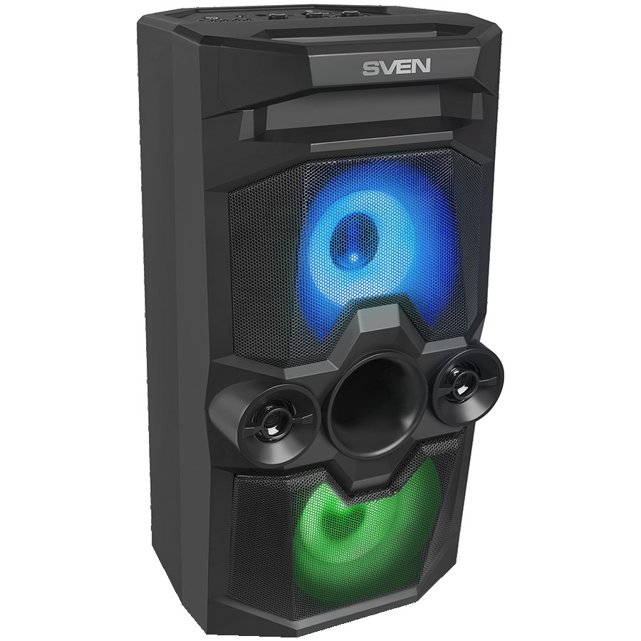 Speaker SVEN PS-650, black (50W, TWS, Bluetooth, FM, USB, microSD, LED-display, 4000mA*h)