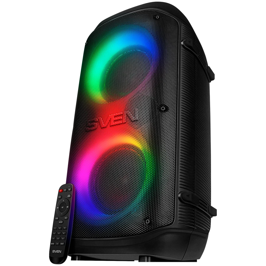 Speaker SVEN PS-800, black (100W, TWS, Bluetooth, FM, USB, microSD, LED-display, 4400mA*h)