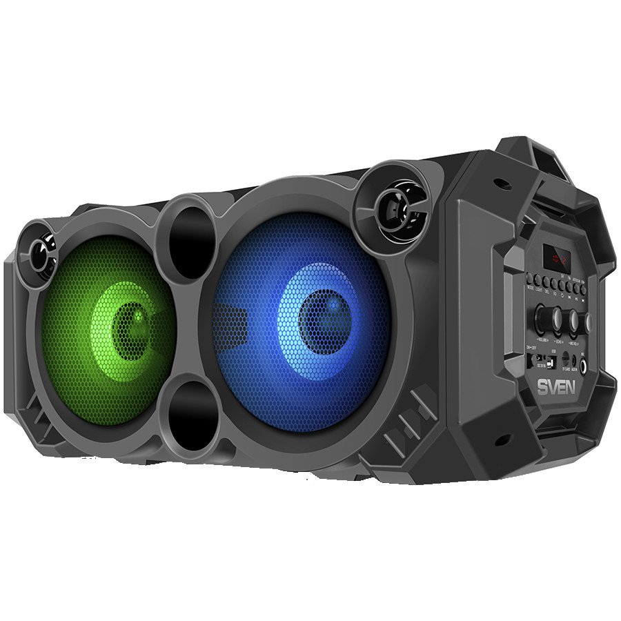 Speaker SVEN PS-550, black (36W, Bluetooth, FM, USB, microSD, LED-display, 2000mA*h)