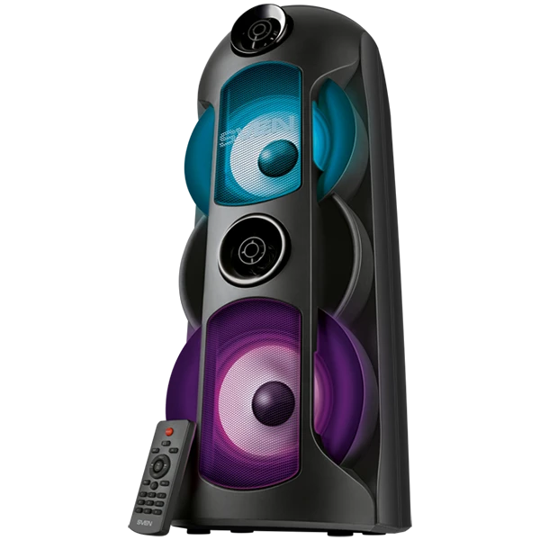 Speaker SVEN PS-720, black (80W, TWS, Bluetooth, FM, USB, microSD, LED-display, 4400mA*h)