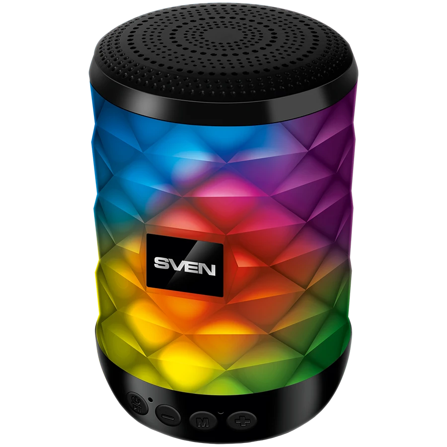 Speaker SVEN PS-55, black (5W, TWS, Bluetooth, FM, USB, microSD, 600mA*h)