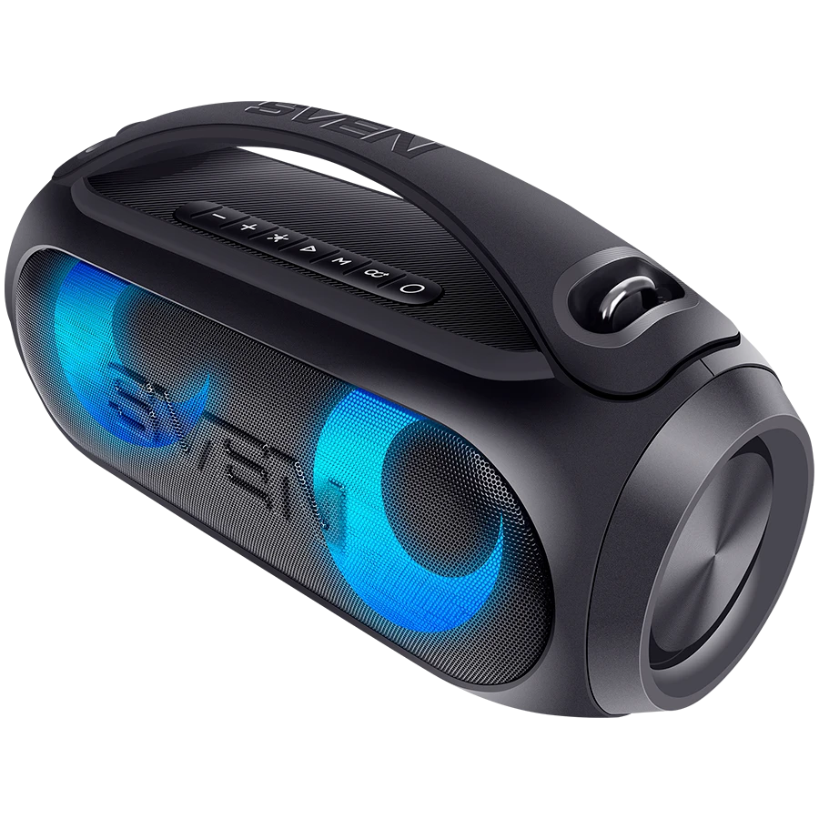 Speaker SVEN PS-380, black (40W, Waterproof (IPx5), TWS, Bluetooth, FM, USB, 3000mA*h)