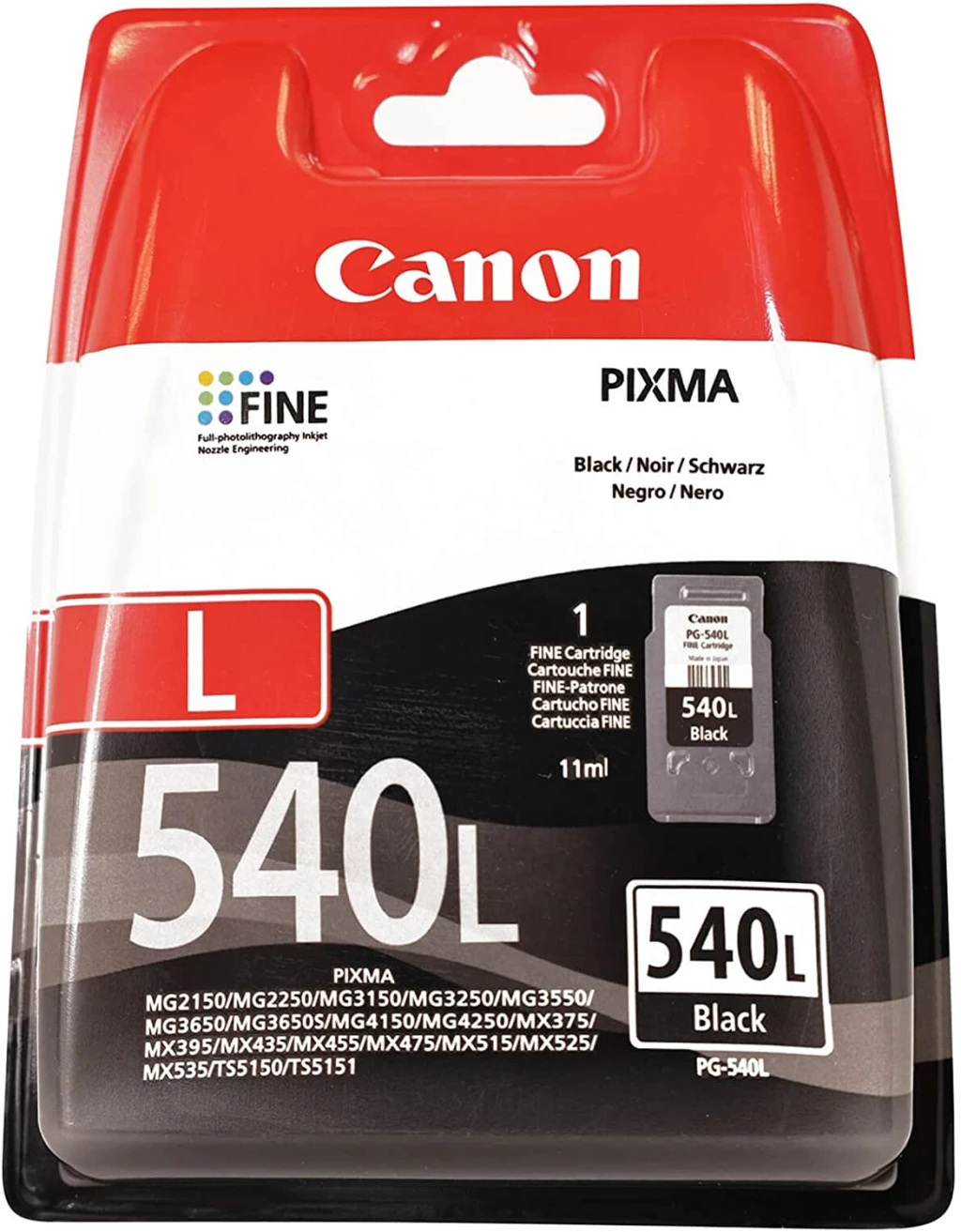 Canon PG-540L tindikassett 1 tk Originaal Standard Yield Must