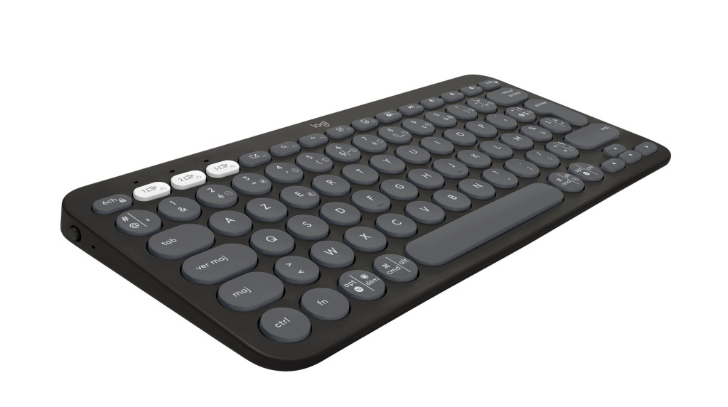 Logitech Pebble Keys 2 K380s klaviatuur RF juhtmeta ühendus + Bluetooth QWERTY US rahvusvaheline Grafiit