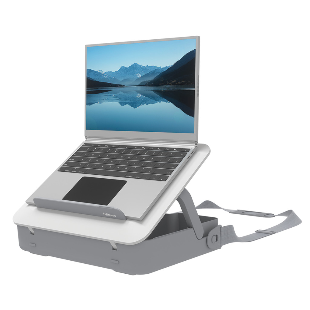 Fellowes | Breyta 2in1 Laptop Carry Case/Laptop Riser | White | 384 x 308 x 89 mm