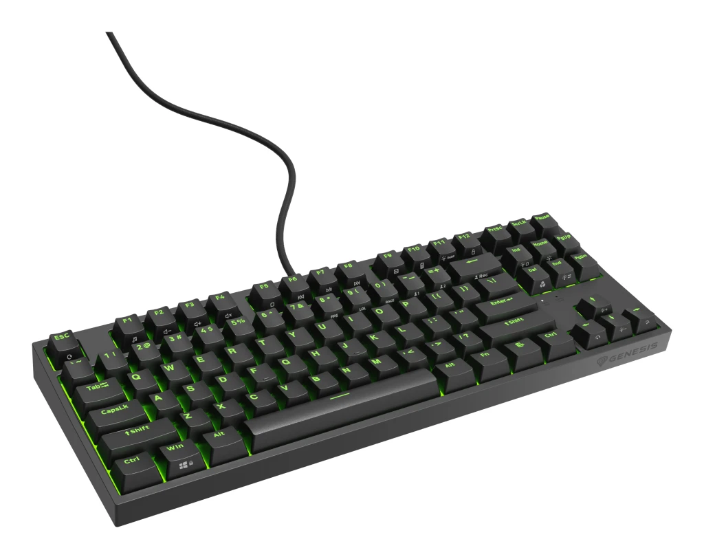 Genesis | Mechanical Gaming Keyboard | THOR 404 TKL RGB | Black | Mechanical Gaming Keyboard | Wired | US | USB Type-A | 1005 g | Kailh Box Brown V2