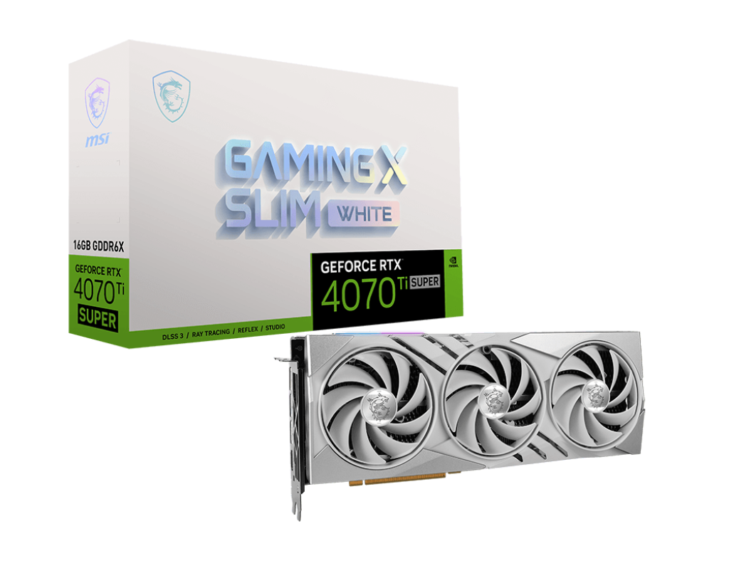 MSI | GeForce RTX 4070 Ti SUPER 16G GAMING X SLIM WHITE | NVIDIA | 16 GB | GeForce RTX 4070 Ti SUPER | GDDR6X | HDMI ports quantity 1 | PCI Express Gen 4