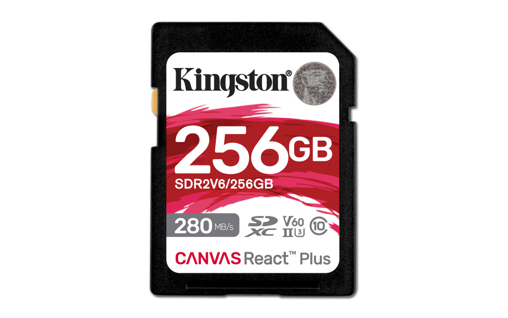 Kingston Canvas React Plus | 256 GB | SD | Flash memory class 10