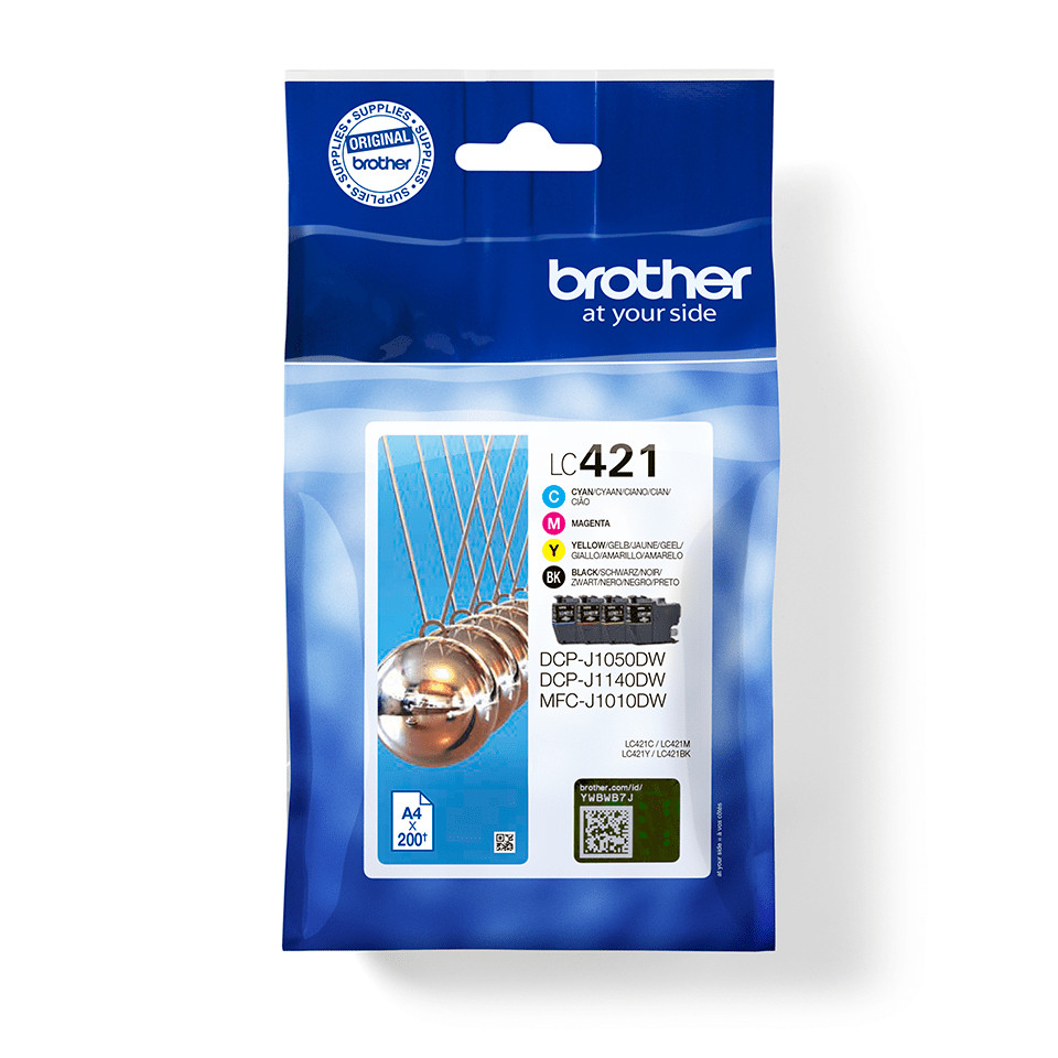 Brother LC421VALDR | Ink Cartridges | Black, cyan, magenta, yellow