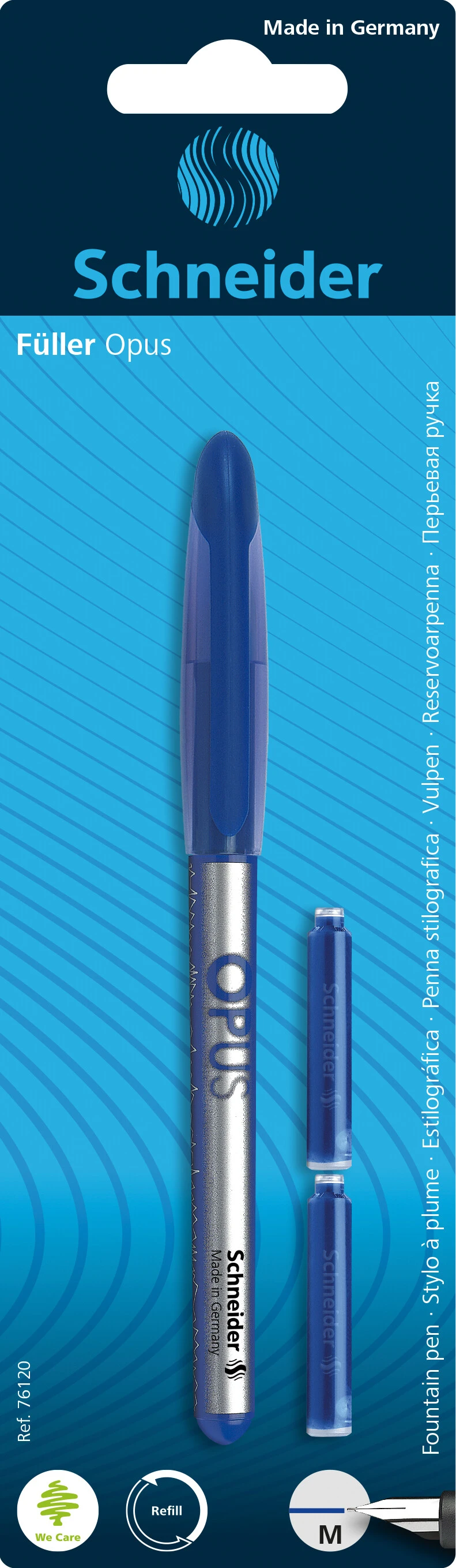 Täitesulepea SCHNEIDER Opus, blisterpakendis