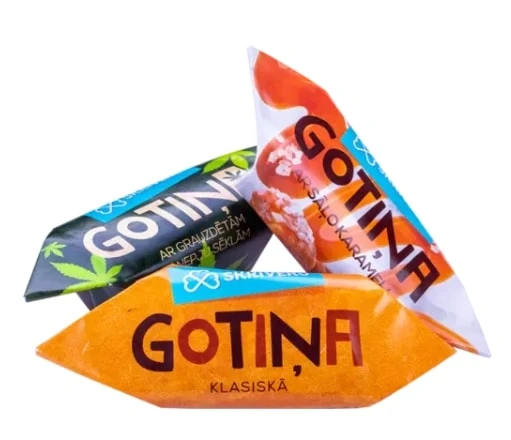 Piimakompvek SKRĪVERU GOTIŅA assorti 1kg